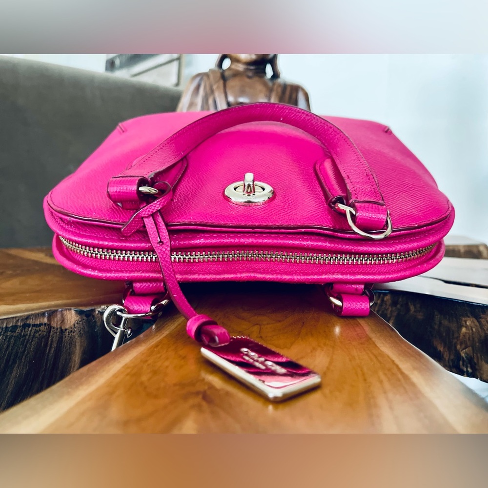 Coach Prince Street Mini Dome Satchel -Fuchsia- 34940 - Picture 7 of 17